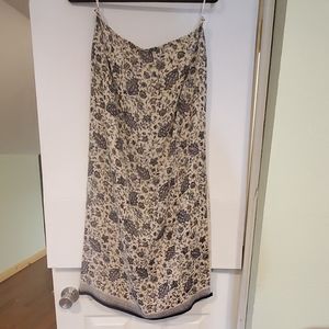 Talbots 100% Silk Long Skirt